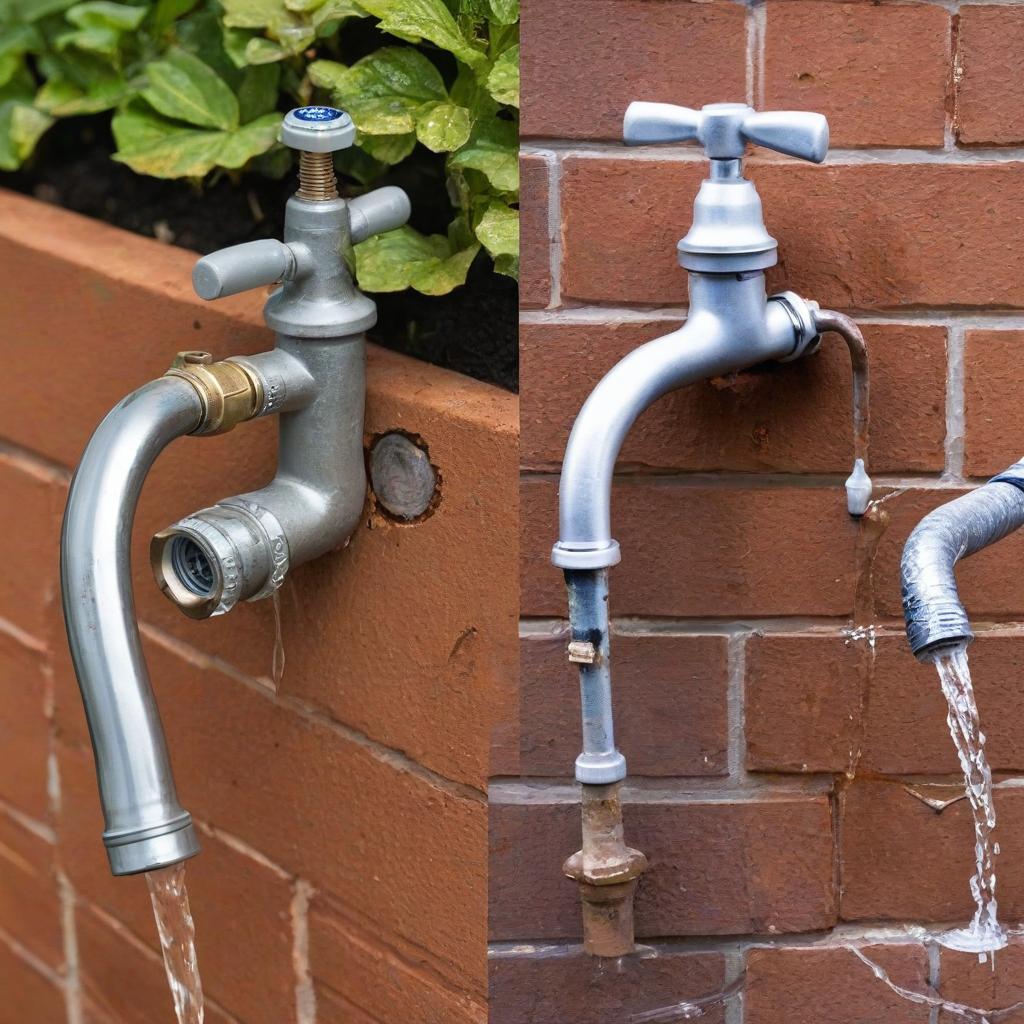 Before and After - Ultimate Guide to Replacing a Leaking Hose Bibb Faucet Without Shutting Off Water