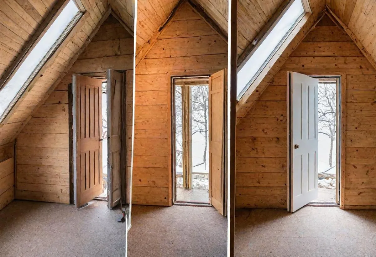 Before and After - Insulating Your Attic Access Door: A DIY Guide for Energy Efficiency