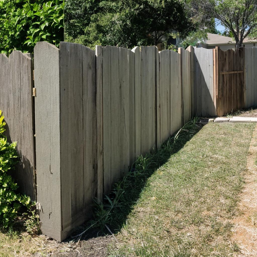 Before and After - How to Replace a Broken Fence Post Without Removing the Concrete Base