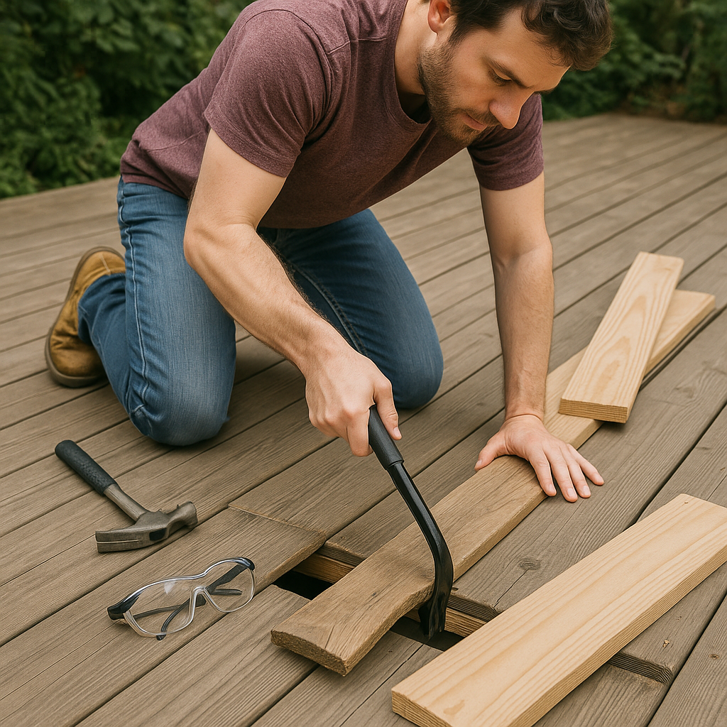 Step image 1 - Efficiently Replace Warped Deck Boards | Quick Guide