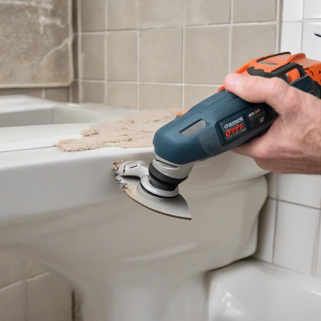Step image 1 - Best Cordless Oscillating Multi-Tools for Efficient Grout Removal from Bathroom Tiles