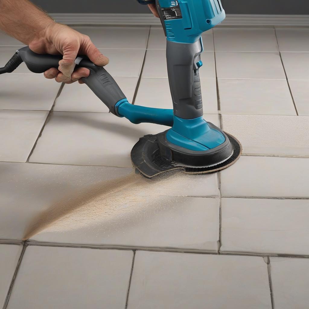 Step image 2 - Best Cordless Oscillating Multi-Tools for Efficient Grout Removal from Bathroom Tiles