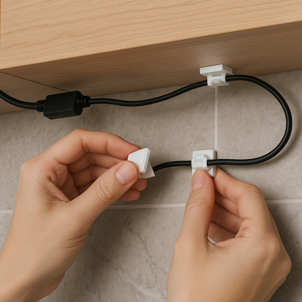 Step image 2 - How to Install Waterproof LED Strip Lights Under Kitchen Cabinets Without Damaging Your Backsplash: The Complete Guide