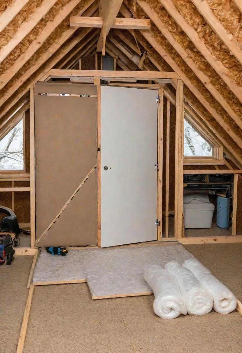Step image 3 - Insulating Your Attic Access Door: A DIY Guide for Energy Efficiency