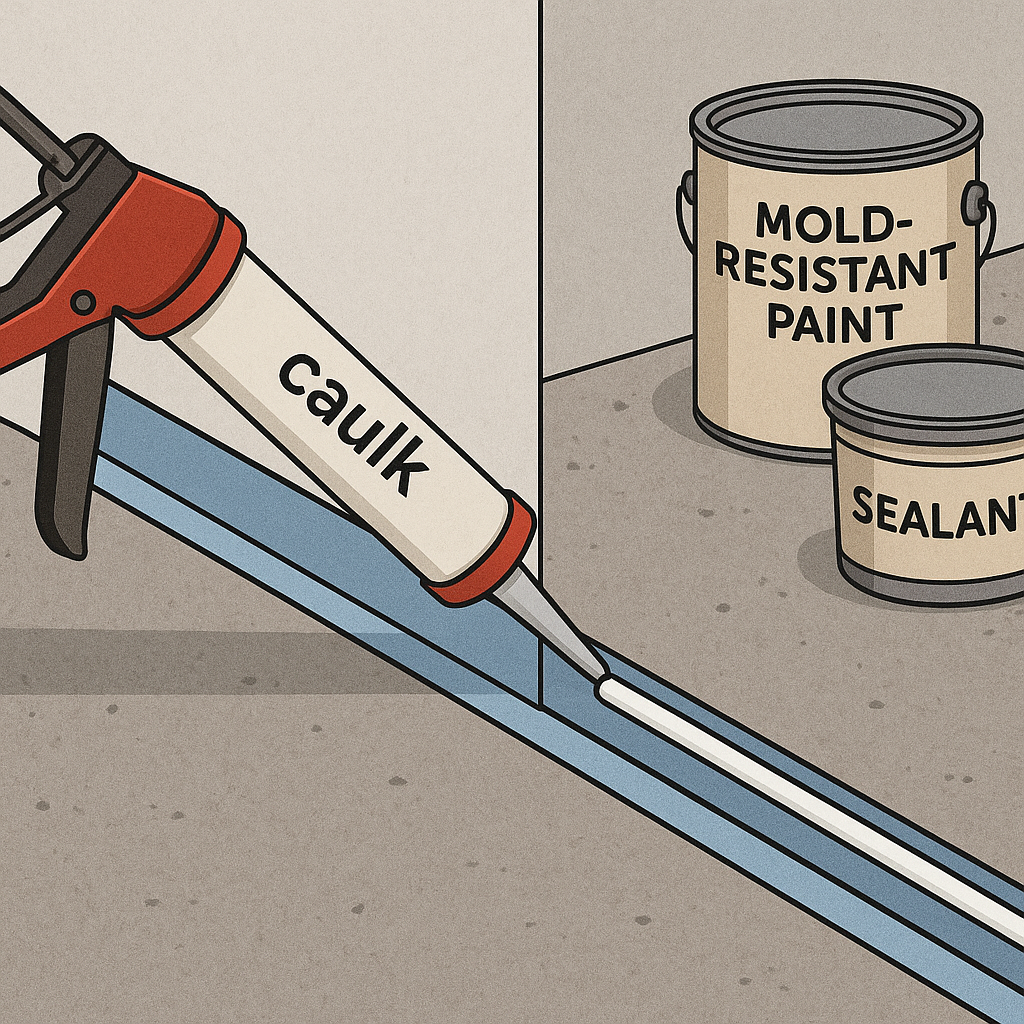 Step image 3 - How to Waterproof a Basement Laundry Room with Concrete Epoxy and Prevent Mold Growth in Humid Climates