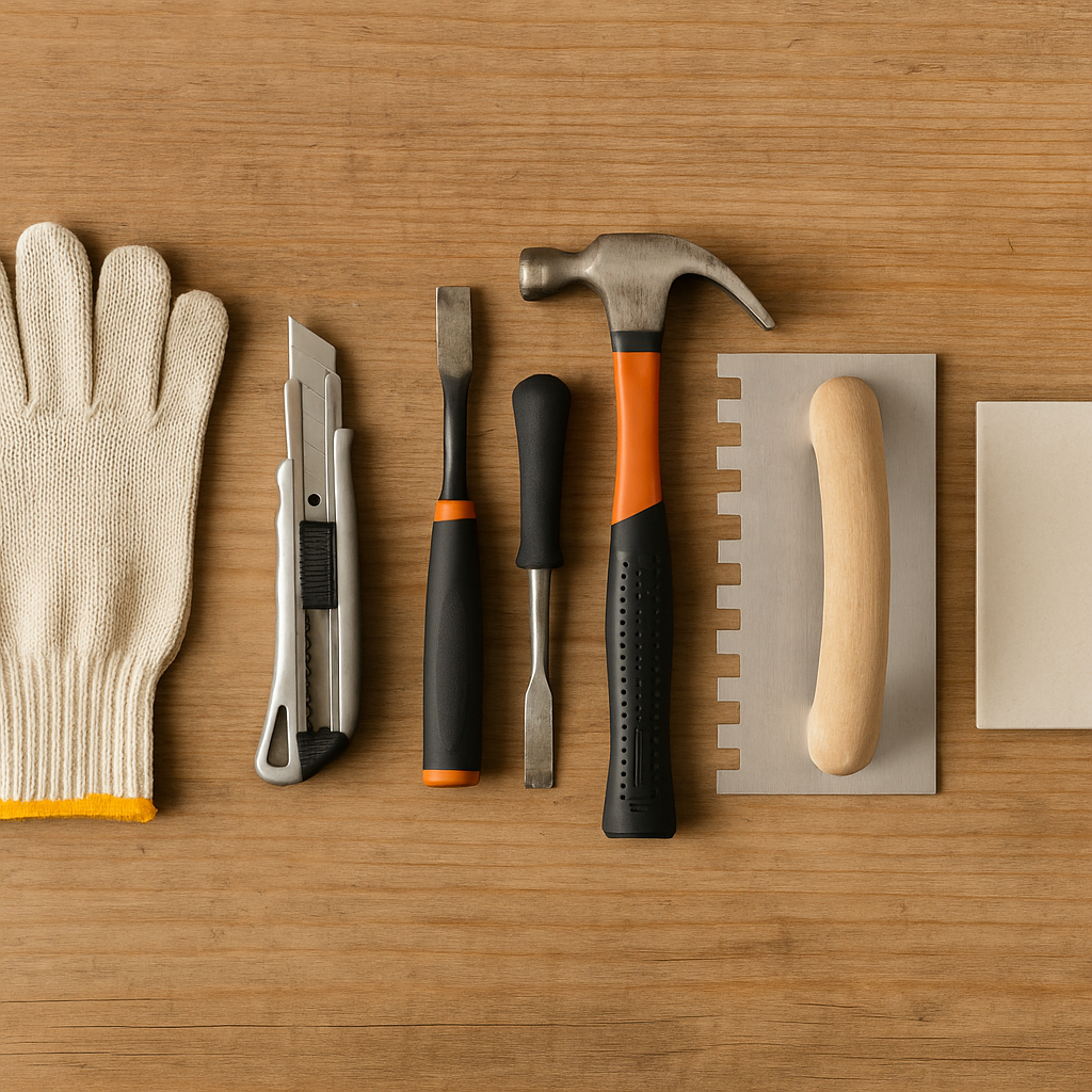 Tools needed for How to Replace a Broken Ceramic Bathroom Tile Without Damaging Grout or Tiles