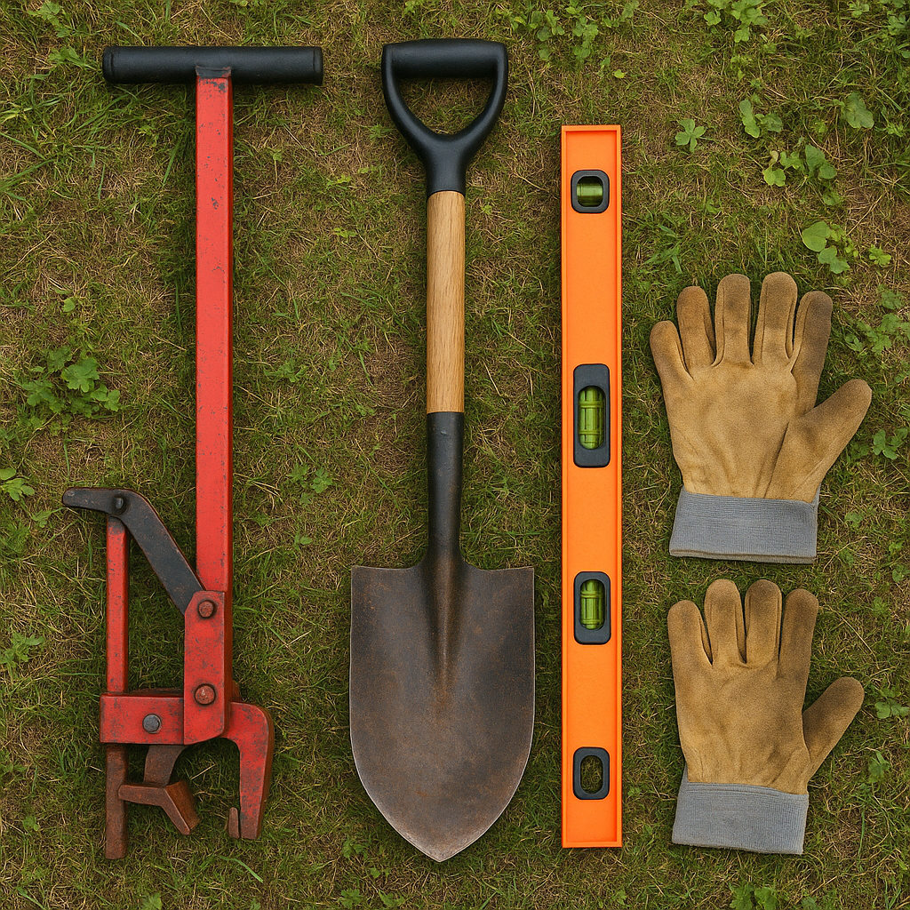 Tools needed for How to Replace Broken Fence Posts in Clay Soil - Step-by-Step Guide