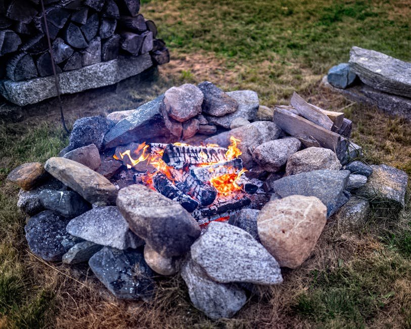 How to Build an Outdoor Fire Pit with Stone